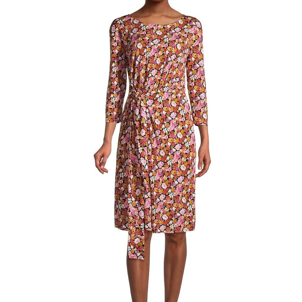 Weekend Max Mara Acume Knit Jersey Sheath Dress Floral. $315 retail. Size Small